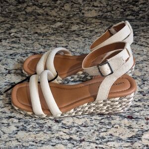 Lucky Brand Women's Naylicia Braided Wedge Sandal Size 9.5 (41)